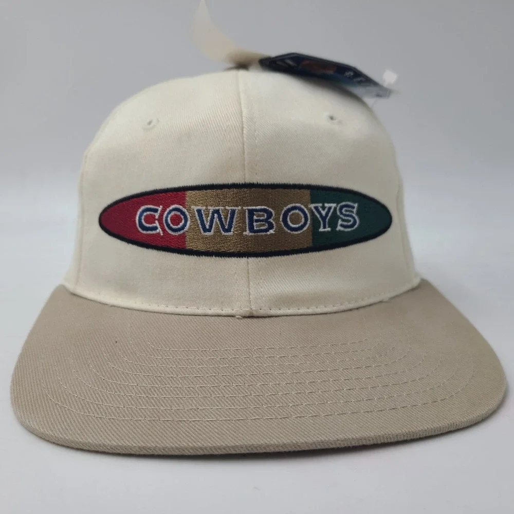Vintage Dallas Cowboys‎ Hat Snapback (Fits Small) American Needle White 90s NFL
